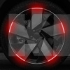 Смуга світловідбивна на маточину колеса червона (20шт.) (20Pcs-Reflective-Strips-Red)