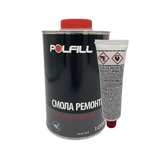 Смола ремонтная с отвердителем 1кг Polfill