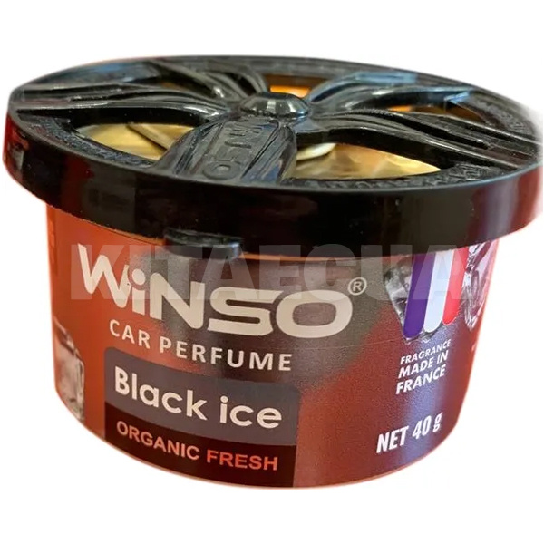 Ароматизатор "чёрный лёд" 40гр Organic Fresh Black Ice Winso (535970)