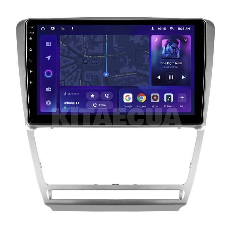 Штатна магнітола MOSS M3 4+32 ГБ 10" Skoda Octavia 2 A5 2008-2013 Silver AMS (50882)