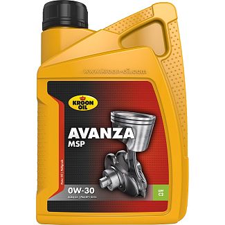 Масло моторное синтетическое 1л 0W-30 Avanza MSP KROON OIL