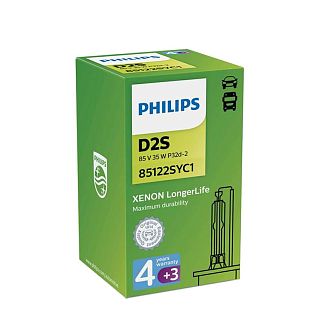 Ксеноновая лампа D2S 35W 85V (P32d-2) LongerLife PHILIPS