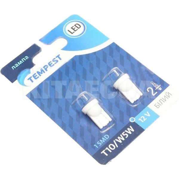 LED лампа для авто W5W (комплект) Tempest (TP-213T10-12V)
