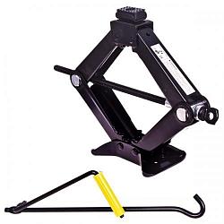 Домкрат механический ромбовидный до 2т (120-390мм) с резиновым упором