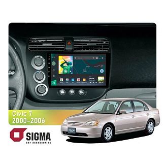 Штатна магнітола X9464 4+64 ГБ 9" Honda Civic 7 2000-2006 SIGMA4car