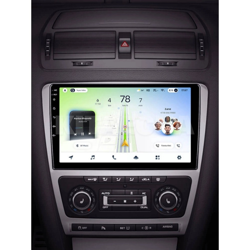 Штатная магнитола CC4L 4+64 Gb 10" Skoda Octavia 2 A5 2008-2013 silver Teyes (72437) - 2