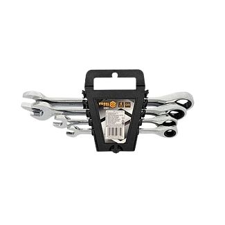 Набор ключей комбинированных трещеточных 4 предмета 10-19 мм VOREL - Kitaec.ua Набор ключей комбинированных трещеточных 4 предмета 10-19 мм VOREL