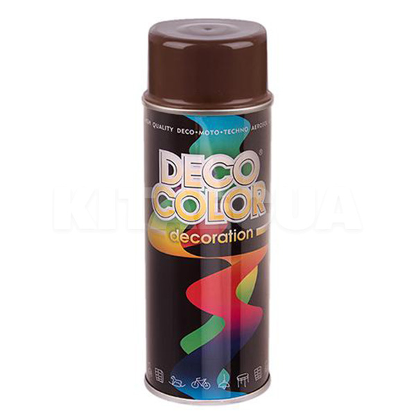 Фарба глянсова 400мл коричневий горіх DecoColor (720132)