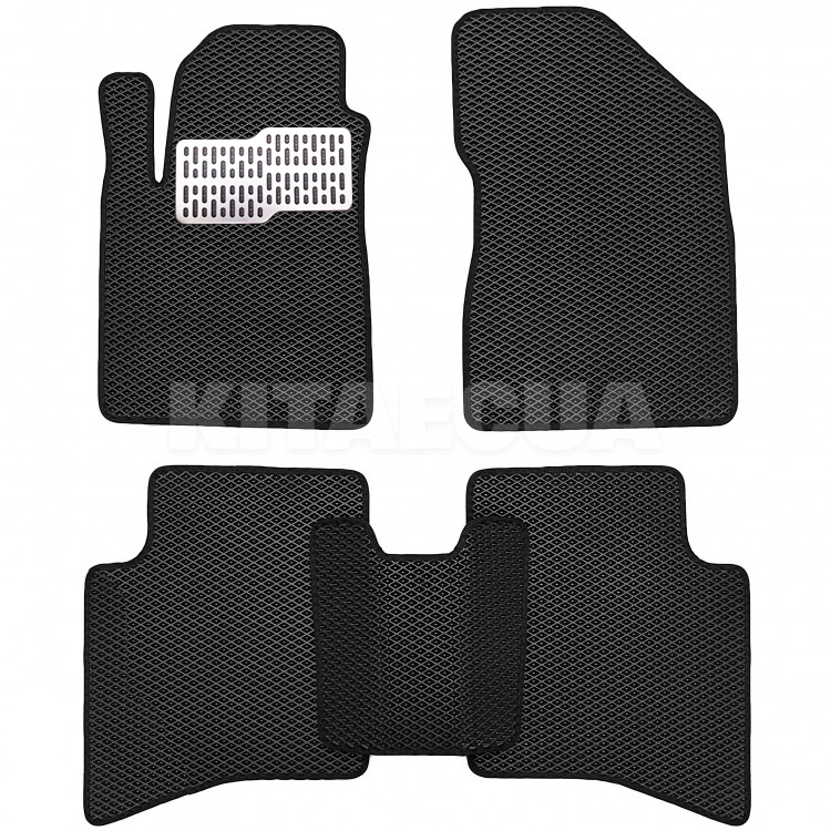 EVA коврики в салон Geely MK Cross (2013-н.в.) черные с метал. подпятником BELTEX (16 09-EVA-BL-T6-BL)