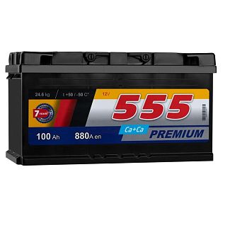 Аккумулятор автомобильный 100Ач 880А 555