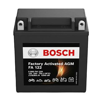 Мото аккумулятор 5Ah 75A "+" справа BOSCH