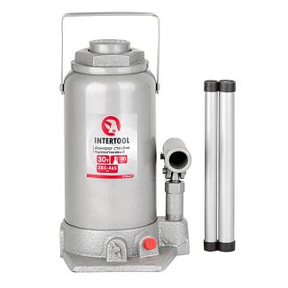 Домкрат гидравлический бутылочный до 30т -285-465 мм Intertool
