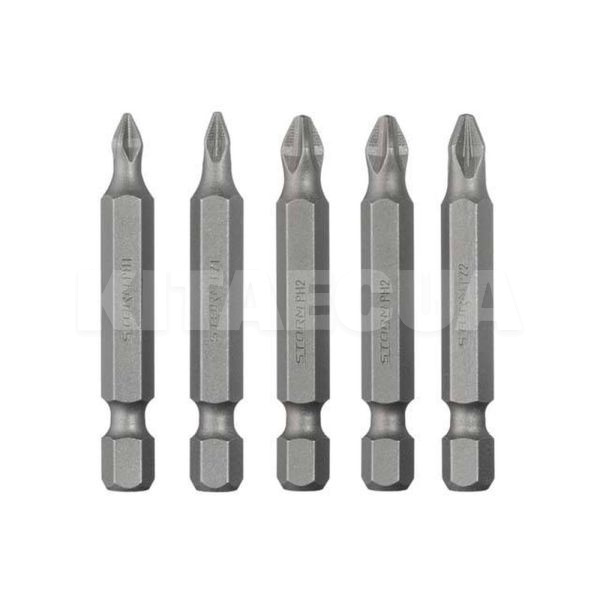 Набор отверточных насадок S2 1/4"х50мм 5 предметов (PH1, PH2, PZ1, PZ2) Intertool (VT-0205) - 2