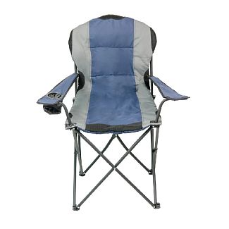 Кресло портативное Турист NR-34 серый с синим до 100 кг NeRest