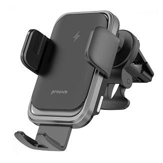 Автомобильный держатель на дефлектор Nitro Charge 15W с беспроводной зарядкой PROOVE