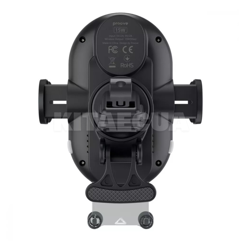 Автомобільний тримач на дефлектор/торпеду Rounded Energy 15W з бездротовою зарядкою PROOVE (479230001) - 4