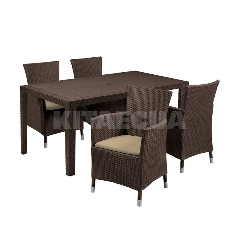 Стол для сада пластиковый Melody коричневый до 75 кг Keter (7290005559969) - 3