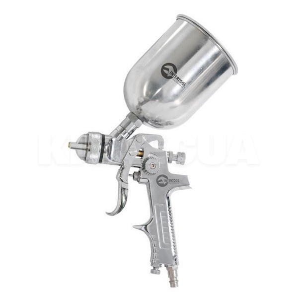 Краскопульт пневматический HVLP 1.4мм 3 бар бачок 600мл Intertool (PT-0109-INTERTOOL)