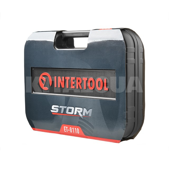 Набір інструментів 1/2" & 1/4" 110 предметів Cr-V STORM Intertool (ET-8110) - 2