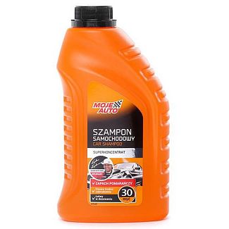 Автошампунь Car Shampoo 1л концентрат с воском и ароматом апельсина MOJE AUTO