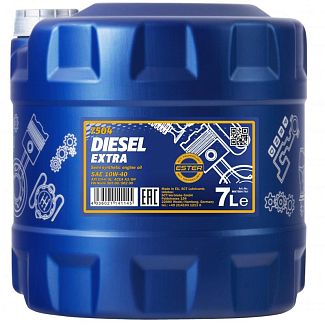 Масло моторное полусинтетическое 7л 10W-40 Diesel Extra Mannol