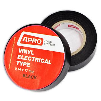 Ізолента 25м 17мм чорна APRO