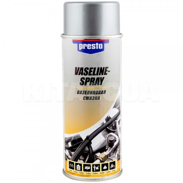 Смазка вазелиновая универсальная 400мл vaseline spray PRESTO (217814)