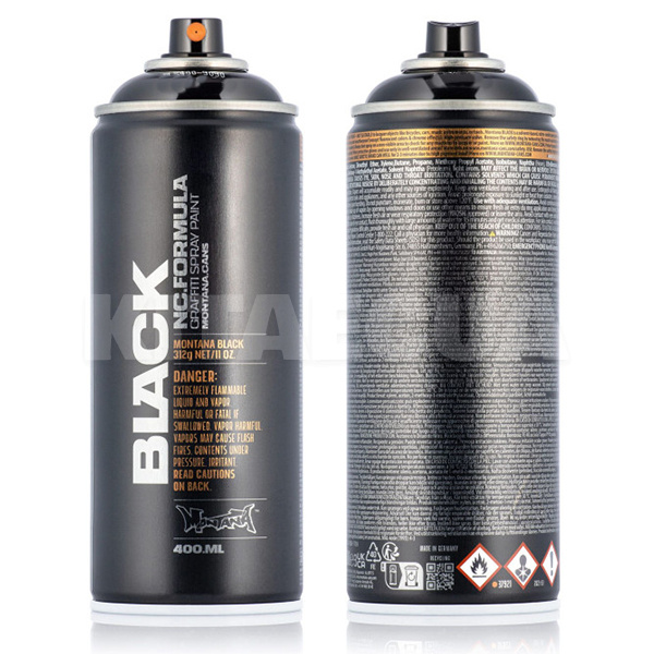 Краска декоративная нитро-комби 400мл TR5010 "50% насыщенный голубой" матовая Black MONTANA (352225-MONTANA) - 2