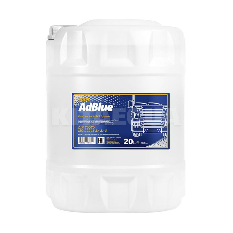 Рідина AdBlue 20л SCR CHEMPIOIL (AD3001-20)