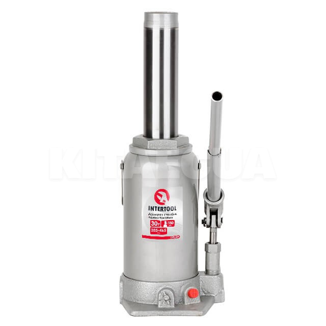 Домкрат гидравлический бутылочный до 30т -285-465 мм Intertool (GT0029) - 2