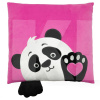 Подушка в машину декоративна "Панда LOVE" рожева Tigres (ПД-0462)