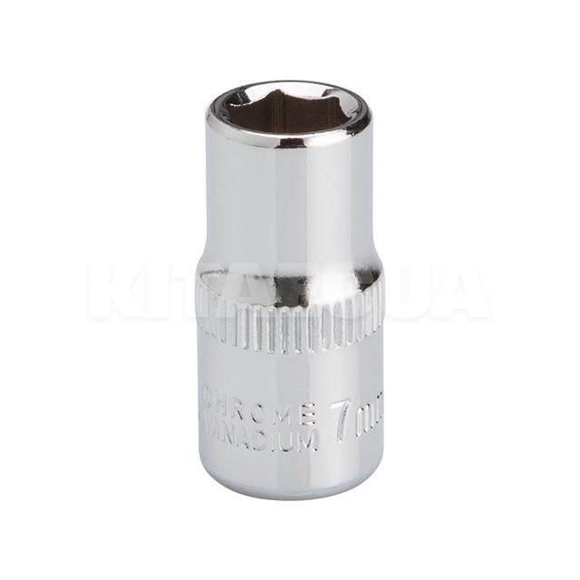 Головка торцева 6-гранна 7 мм 1/4" CR-V Intertool (ET-0437) - 2