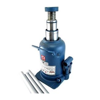 Домкрат гидравлический бутылочный до 10т двухштоковый (210мм-520мм) (TONGRUN) TORIN