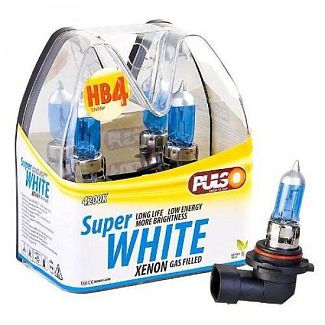 Галогенна лампа HB4 55W 12V Super white комплект PULSO