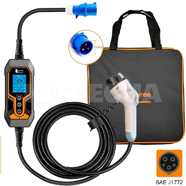 Зарядка для электромобиля Type 1 7.4 кВт 32А 1-фаза Lion King FEYREE (FY7-32-1PH-TP1-K7-C5) - 5