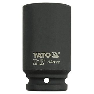 Головка торцевая ударная 6-гранная удлиненная 34 мм 3/4" 90 мм YATO
