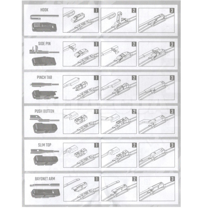 Щетка стеклоочистителя гибридная PRO PHANTOM 14/360 Winso (118360) - 3