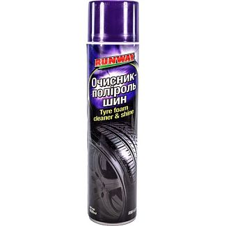 Очиститель (чернитель) шин 650мл Tyre Foam Cleaner & Shine RUNWAY