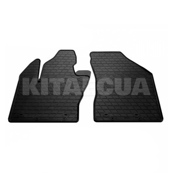 Резиновые коврики передние FIAT 500X (2014-...) Eyelet клипсы Stingray (1046032)