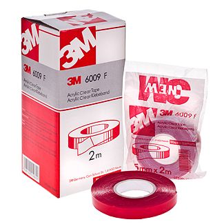 Лента липкая двухсторонняя 10 мм x 2 м прозрачная 3M