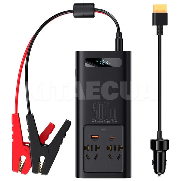 Автомобильный инвертор 12-220В 500Вт BASEUS (CGNB000101)