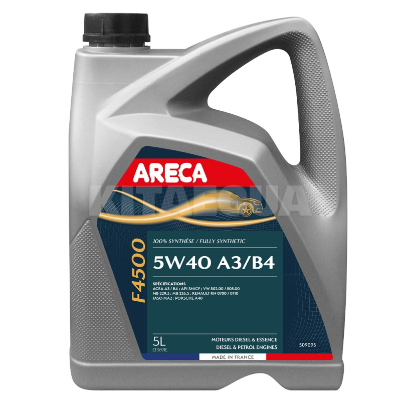 Масло моторное синтетическое 5л 5W-40 F4500 ARECA (050909)