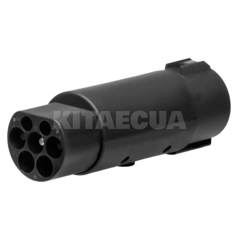 Переходник 7.4 кВт 32А 1-фаза Тype 1 (cтанция) - GB/T AC (китайское авто) OLINK (АС Адаптер Type 1 - Type GBT з фіксатором) - 7