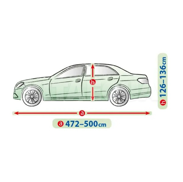 Тент на авто Perfect Garage XL 500х148х136 см седан Kegel-Blazusiak (5-4645-249-4030) - 2