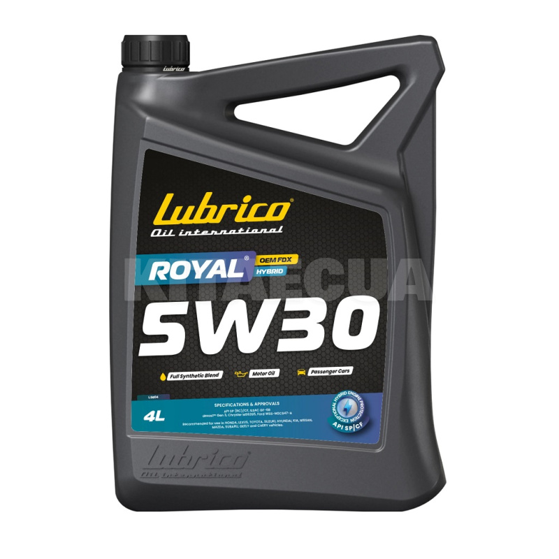 Масло моторное синтетическое 4л 5W-30 ROYAL OEM FDX HYBRID LUBRICO (L-5604-10100040)