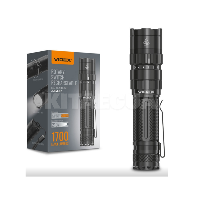 Портативный светодиодный фонарик VIDEX (VLF-A156R)