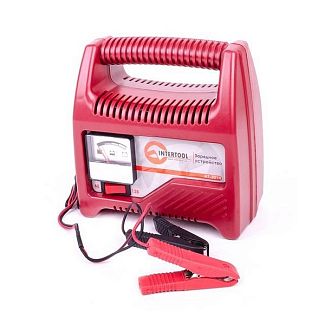 Зарядное устройство для аккумулятора 6В/12В трансформаторное Intertool