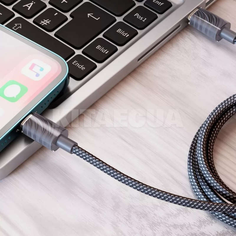 Кабель Type-C Lightning 27W 1м Spectral серый PROOVE (580880010) - 3