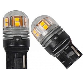 Светодиодная лампа 12V W21W 2200K (компл.) AMS