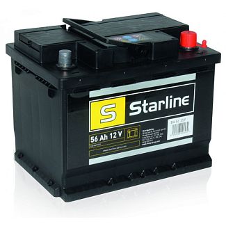 Аккумулятор автомобильный 56Ач 480А "+" справа STARLINE